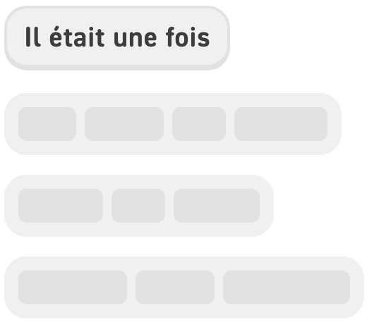 Facile de se concentrer. Ligne par ligne.
