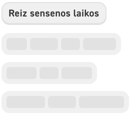 Viegli fokusēties. Rindu pa rindai.